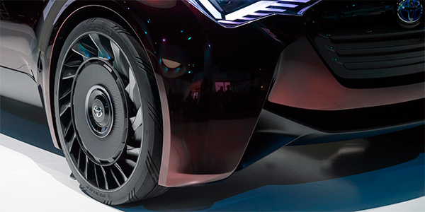 Toyota explora neumáticos sin aire para los vehículos eléctricos