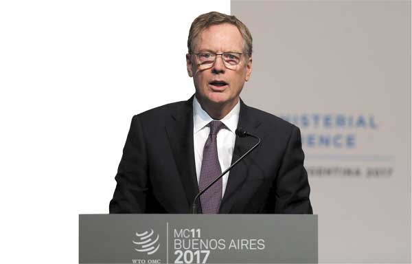 Lighthizer: el zar del comercio de Trump que golpeó la mesa de la OMC en Buenos Aires