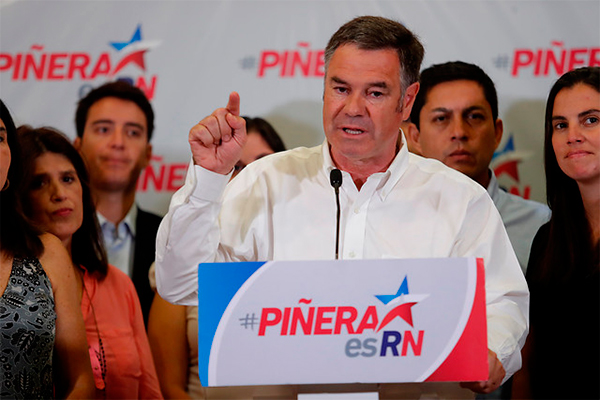 Ossandón: “Tengo la esperanza de que Piñera logrará finalmente imponerse”