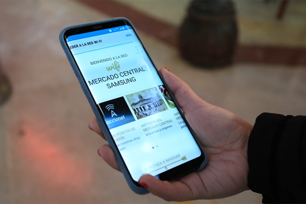 Wi-Fi gratuito en el Mercado Central logra más de 58 mil conexiones desde su inauguración en agosto del año pasado