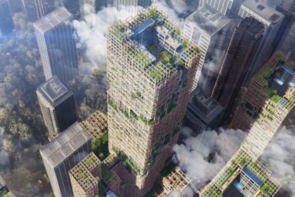 Japón proyecta rascacielos de madera más alto del mundo para el 2041