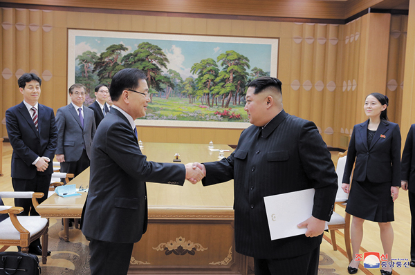 <p>Encuentro histórico en Pyongyang</p>