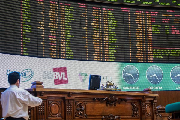 Bolsa de Santiago cierra a la baja y pone fin a cinco alzas consecutivas