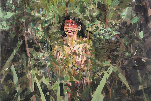 Felipe Achondo exhibe pinturas en base a libros y poemas
