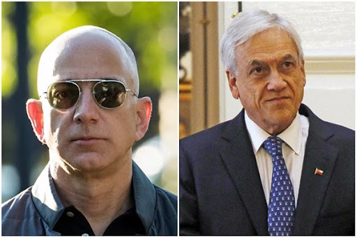 ¿Ofensiva de Piñera por Amazon? Presidente se reunirá en EEUU con Jeff Bezos