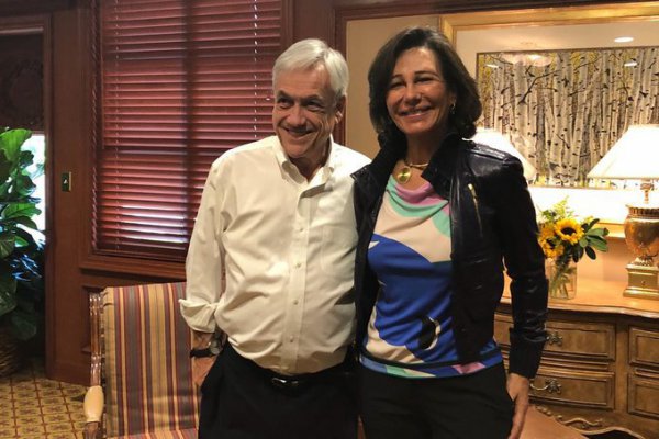 Presidenta del Banco Santander manifiesta apoyo público a Piñera para "construir un Chile más próspero e inclusivo"