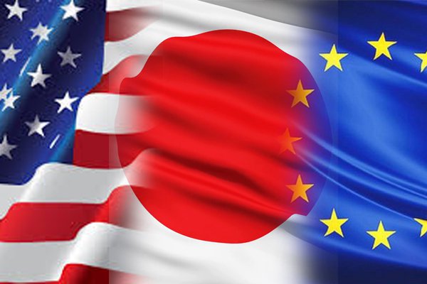 <p>Tensión comercial impacta crecimiento de EEUU, Japón y de la eurozona sin Alemania</p>