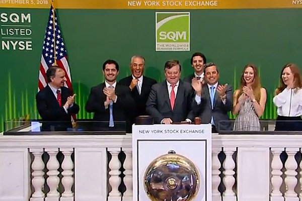<p>SQM: Julio Ponce reaparece en Bolsa de Nueva York</p>