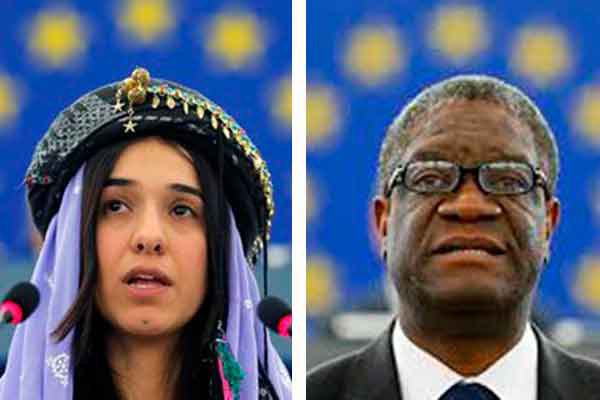 Premio Nobel de la Paz para Nadia Murad y Denis Mukwege, activistas contra la violencia sexual