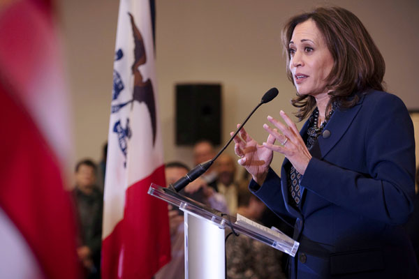 Kamala Harris se sube a la carrera demócrata que busca destronar a Donald Trump