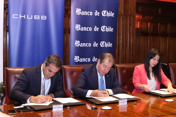 Chubb suscribe acuerdo para ventas de seguros con Banco de Chile por US$ 220 millones