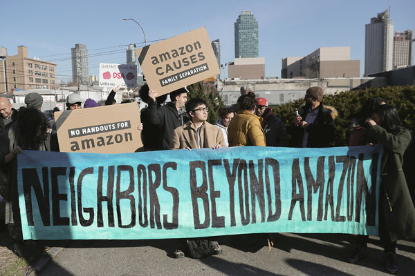 El juego político detrás de la retirada de Amazon de Nueva York