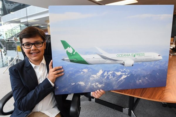 Un niño de 10 años fundó una 'aerolínea' en sus vacaciones y logró cerrar el trato con un gigante