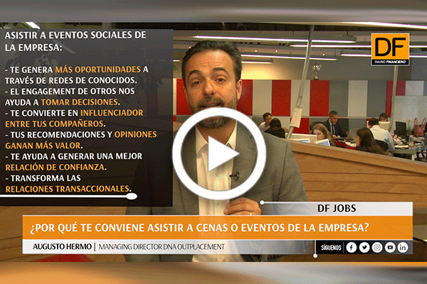 #DFJobs | Augusto Hermo nos explica por qué es conveniente asistir a cenas o eventos de la empresa