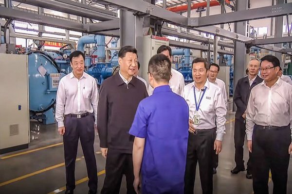 <p>El presidente Xi Jinping visitó el proceso de producción y funcionamiento de JL MAG Rare-Earth Co Ltd.</p>