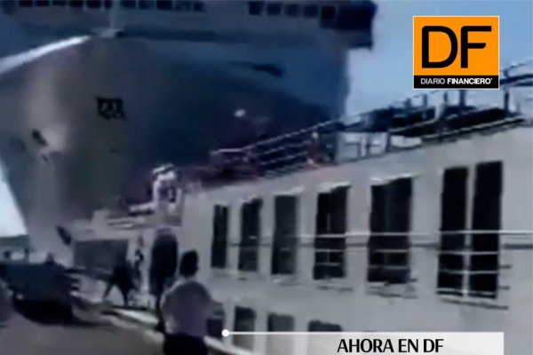 <p>Ahora en DF: Crucero pierde el control y choca otro barco en Venecia</p>