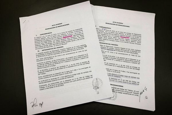<p>El desconocido preacuerdo que firmaron los dirigentes de Chuqui con Codelco horas antes de votar la huelga</p>