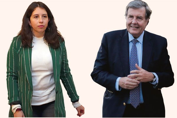 <p>Gael Yeomans, presidenta de la comisión de Trabajo y Patricio Melero, diputado UDI.</p>