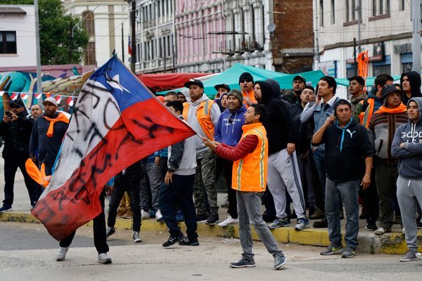 <p>La huelga de los portuarios fue uno de los hito del año pasado. Foto: Agencia Uno </p>