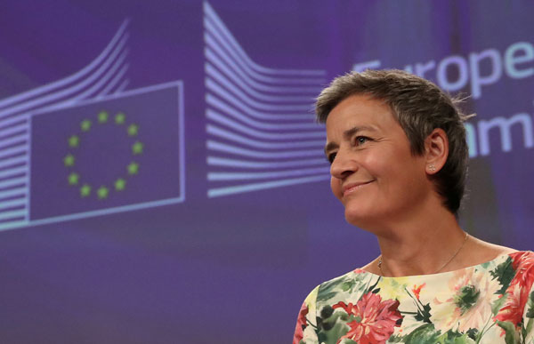 Comisionada de la Competencia de la UE aumentaría su ofensiva en contra de las tecnológicas de EEUU