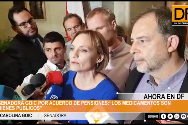 <p>Ahora en DF: Senadora Goic por acuerdo de pensiones “los medicamentos son bienes públicos”</p>