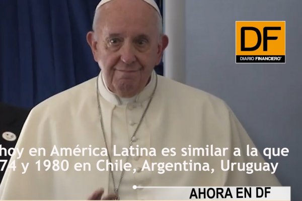 <p>Ahora en DF: Papa Francisco preocupado por Chile "lo que está pasando me asusta"</p>