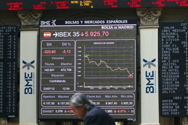 Acciones del mundo caen mientras atención se centra en plazo para aranceles y bancos centrales