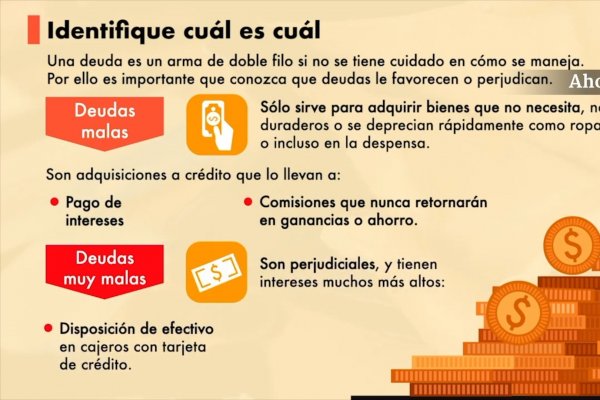 <p>RIPE | Ahora en DF: Conoce la diferencia entre una deuda buena y una mala</p>