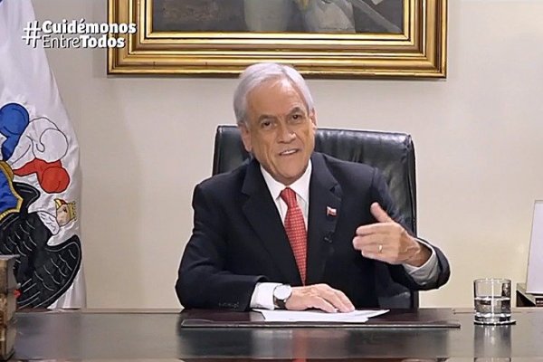 Piñera advierte que las próximas semanas "serán muy duras para todos" y pide a empleadores proteger a sus trabajadores