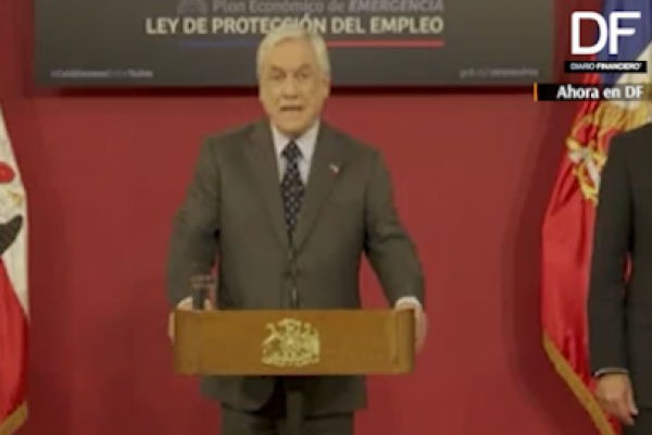 <p>Ahora en DF: Presidente Sebastián Piñera promulga la Ley de Protección del Empleo</p>