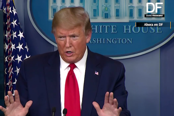 <p>Ahora en DF: Trump asegura que él decide cuándo reabrir la economía de EEUU, no los gobernadores</p>
