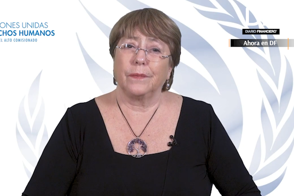<p>Ahora en DF: Bachelet advierte sobre represión y censura durante la pandemia</p>
