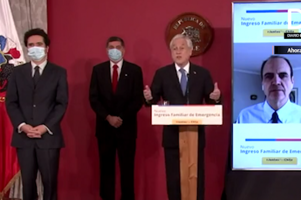 <p>Ahora en DF: Piñera firma nuevo proyecto de Ley de Ingreso Familiar de Emergencia</p>