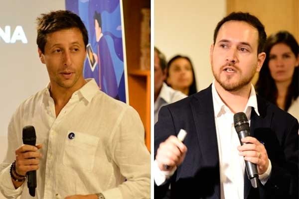 <p>Eduardo Pérez de Castro, director y CCO de Uppercap (a la izquierda), y Martín Jofré (a la derecha), CEO de la FinTech</p>