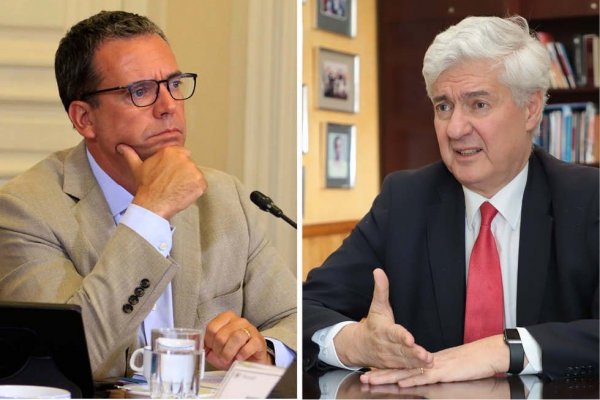 <p>El senador PPD, Felipe Harboe. El presidente de Multicaja, Javier Etcheberry.</p>
