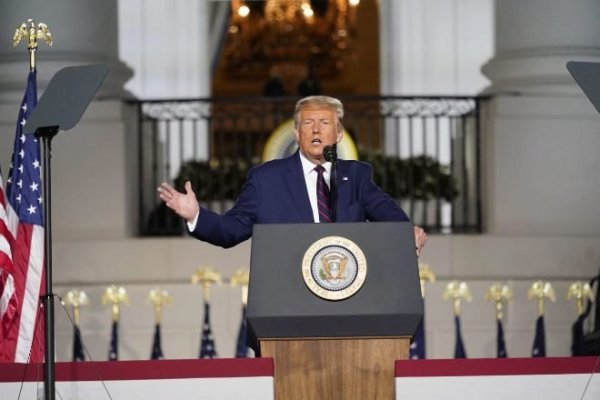 Con incendiario discurso, Donald Trump cierra convención republicana donde acepta ir a la reelección