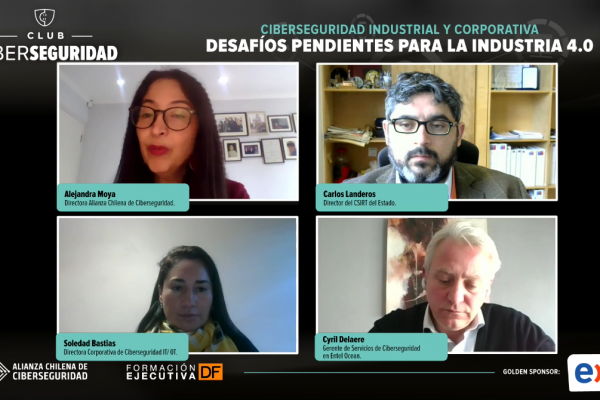 <p>Seminario Web: "Ciberseguridad Industrial y Corporativa: Desafíos pendientes para la Industria 4.0"</p>
