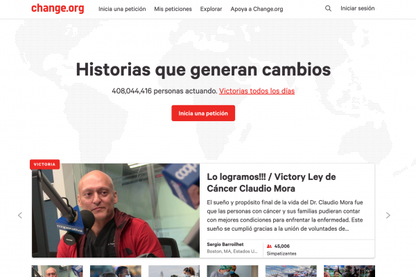La explosión de change.org en pandemia