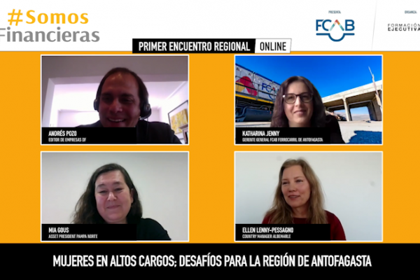 <p>Primer encuentro regional #SomosFinancieras | Mujeres en altos cargos: Desafíos para Antofagasta</p>