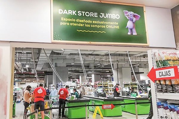 Los avances del dark store de Jumbo en el Costanera Center