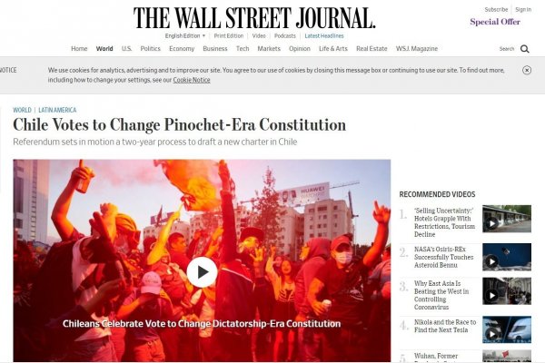 Las reacciones de los medios internacionales tras la decisión de Chile de redactar una nueva Constitución