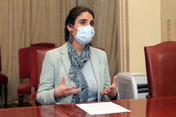 <p>La ministra del Trabajo y Previsión Social, María José Zaldívar. </p>