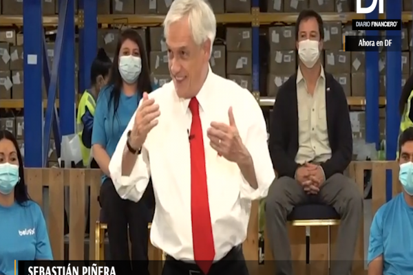 <p>Ahora en DF| Presidente Sebastián Piñera anuncia Bono Covid Navidad</p>