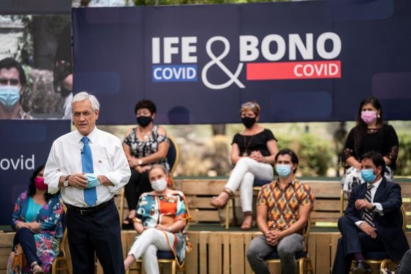 <p>Ahora en DF| Presidente Piñera da a conocer la creación de tres bonos IFE Covid para hogares de menores recursos</p>