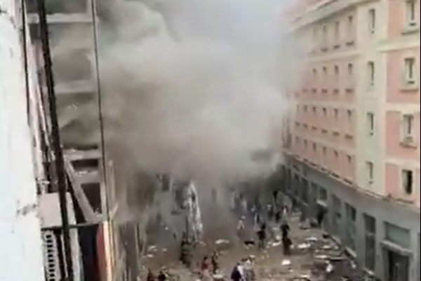 Fuerte explosión remece centro de Madrid y deja al menos dos muertos y seis heridos