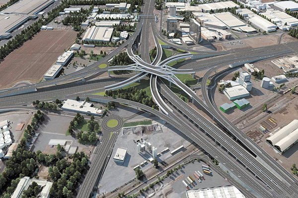 <p>Así luciría el nudo Quilicura con todas las obras planificadas.</p>