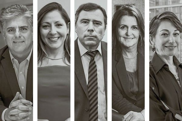 <p>Sergio Morales gerente general y candidato COASIN lOGICALIS. Roberta Valenca gerente general y Candidata Coca Cola. Francisco Guzmán DIRECTOR Y CANDIDATO DE CLARO. Paola Grandela gerenta de sostenibilidad y candidata de aZa. Diana Posada gerente de asuntos corporativos de isa intervial.</p>