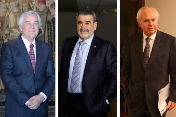 <p>Roberto Angelini Presidente de Antarchile. Andrónico Luksic presidente de Quiñenco. Eliodoro Matte Empresario.</p>