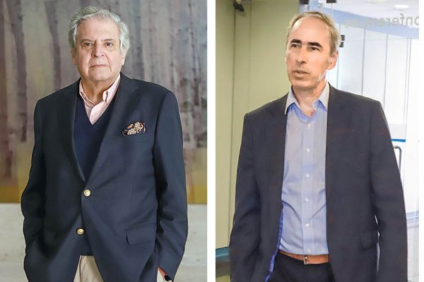 <p>Cristóbal Valdés consejero y presidente de OTIC del Comercio. Ricardo Mewes Expresidente de la CNC. Fotos: Julio Castro</p>