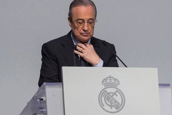 <p>Florentino Pérez, uno de los impulsores de la fallida Superliga.</p>